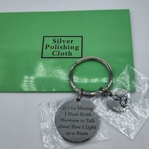 True Crime Humor Keychain 🔦 “If I Go Missing…” Keith Morrison Quote Gift NIP